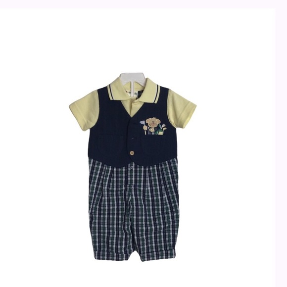 NWT Baby Togs Vested Overall - Golf Clubs & Dog - Picture 9 of 10